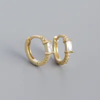 Geometric Fashion Gem Plating Earrings sku image 2