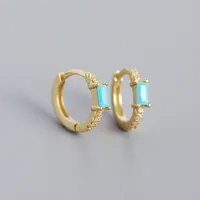Geometric Fashion Gem Plating Earrings sku image 6