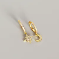 Star Fashion Gem Plating Earrings Ear Studs sku image 2