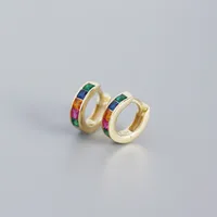 Geometric Fashion Gem Plating Earrings sku image 4