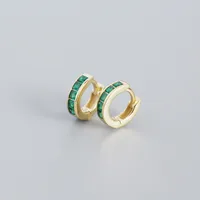 Geometric Fashion Gem Plating Earrings sku image 8