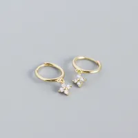 Geometric Fashion Gem Plating Earrings Ear Studs sku image 2
