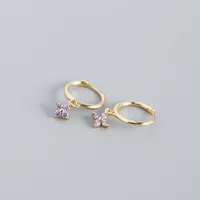 Geometric Fashion Gem Plating Earrings Ear Studs sku image 8