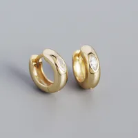 Geometric Fashion Gem Plating Earrings sku image 2