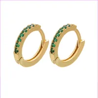 U Shape Simple Style Copper Artificial Gemstones Plating Earrings sku image 3