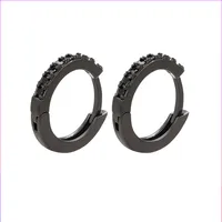 U Shape Simple Style Copper Artificial Gemstones Plating Earrings sku image 5