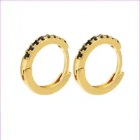U Shape Simple Style Copper Artificial Gemstones Plating Earrings sku image 8