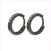 U Shape Simple Style Copper Artificial Gemstones Plating Earrings sku image 17
