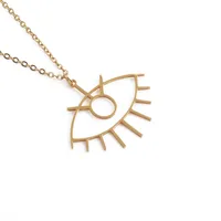 Devil'S Eye Fashion Stainless Steel Necklace Wholesale sku image 1