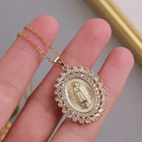 Geometric Ethnic Style Copper Necklace Wholesale main image 2