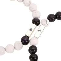 Round Simple Style Alloy Tiger Eye Bracelets Wholesale main image 3