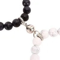 Round Simple Style Alloy Tiger Eye Bracelets Wholesale main image 4