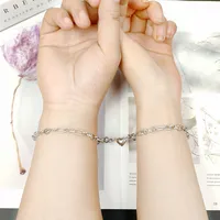 Heart Simple Style 304 Stainless Steel No Inlaid Bracelets In Bulk main image 1