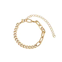 Geometric Simple Style No Inlaid Titanium Steel Bracelets Wholesale main image 5