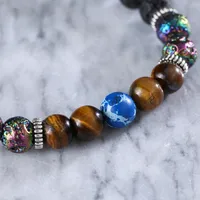 Fashion No Inlaid Natural Stone Bracelets Wholesale main image 3