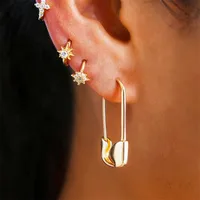 U Shape Fashion Metal No Inlaid Plating Earrings main image 1