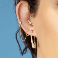 Heart Fashion Copper Plating Inlaid Shell Earrings main image 3