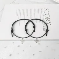 Simple Style Heart Alloy Plating No Inlaid Couple Bracelets sku image 1