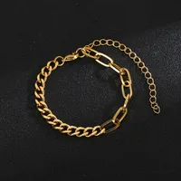 Geometric Simple Style No Inlaid Titanium Steel Bracelets Wholesale sku image 2