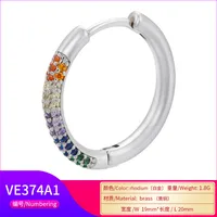 Géométrique Le Cuivre Placage Des Boucles D'Oreilles main image 4