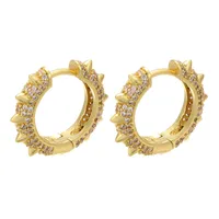 Constellation Fashion Copper Artificial Gemstones Plating Earrings main image 3