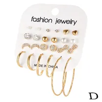 1 Set Tassel Flower Ethnic Style Alloy Rhinestones Plating Earrings sku image 5