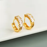 Butterfly Fashion Copper Artificial Gemstones Earrings main image 2