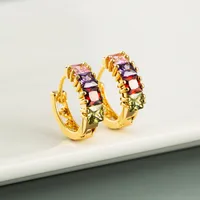Butterfly Fashion Copper Artificial Gemstones Earrings main image 3