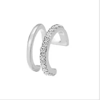 U Shape Fashion Alloy Rhinestones Earrings sku image 1