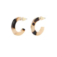 Flower Ethnic Style Arylic Artificial Gemstones Plating Earrings sku image 2