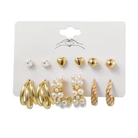 Flower Ethnic Style Arylic Artificial Gemstones Plating Earrings sku image 15