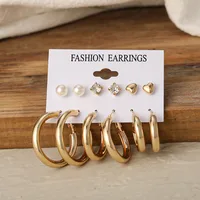 Flower Ethnic Style Arylic Artificial Gemstones Plating Earrings sku image 7