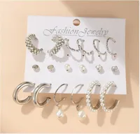 Flower Ethnic Style Arylic Artificial Gemstones Plating Earrings sku image 21