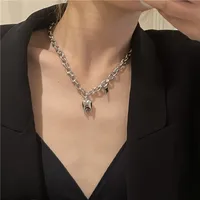 Silver Plated 304 Stainless Steel Necklace Wholesale main image 2