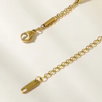 Géométrique Mode Acier Inoxydable Collier De Gros main image 3