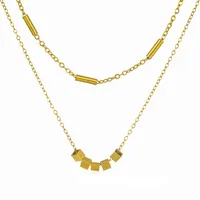 Geometric Fashion Stainless Steel Necklace Wholesale main image 5