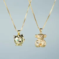 Bear Fashion Copper Necklace Wholesale main image 1