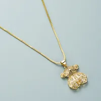 Bear Fashion Copper Necklace Wholesale sku image 1
