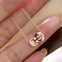 Letter Fashion Copper Pendant Necklace Wholesale sku image 1