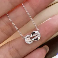 Letter Fashion Copper Pendant Necklace Wholesale sku image 2