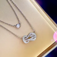 Letter Fashion Copper Pendant Necklace Wholesale sku image 3