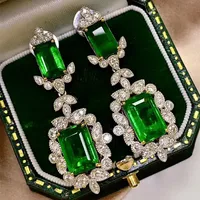 Geometric Fashion Copper Gem Diamond Earrings Ear Studs main image 1