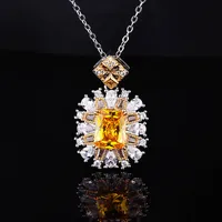 Geometric Fashion Artificial Diamond 18K Gold Plated Copper Wholesale main image 2