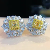 Geometric Fashion Copper Gem Earrings Ear Studs main image 2