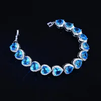 Heart Retro Artificial Gemstones Copper Bracelets Wholesale main image 2