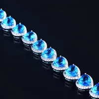 Heart Retro Artificial Gemstones Copper Bracelets Wholesale main image 4