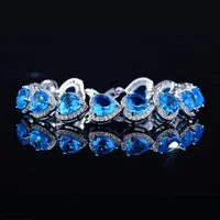 Cœur Rétro Pierres Précieuses Artificielles Le Cuivre Bracelets De Gros main image 5