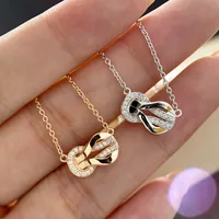 Letter Fashion Copper Pendant Necklace Wholesale main image 4