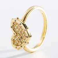 Fashion Copper Heart Artificial Gemstones Women'S sku image 1