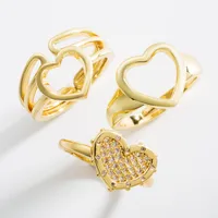 Fashion Copper Heart Artificial Gemstones Women'S main image 1